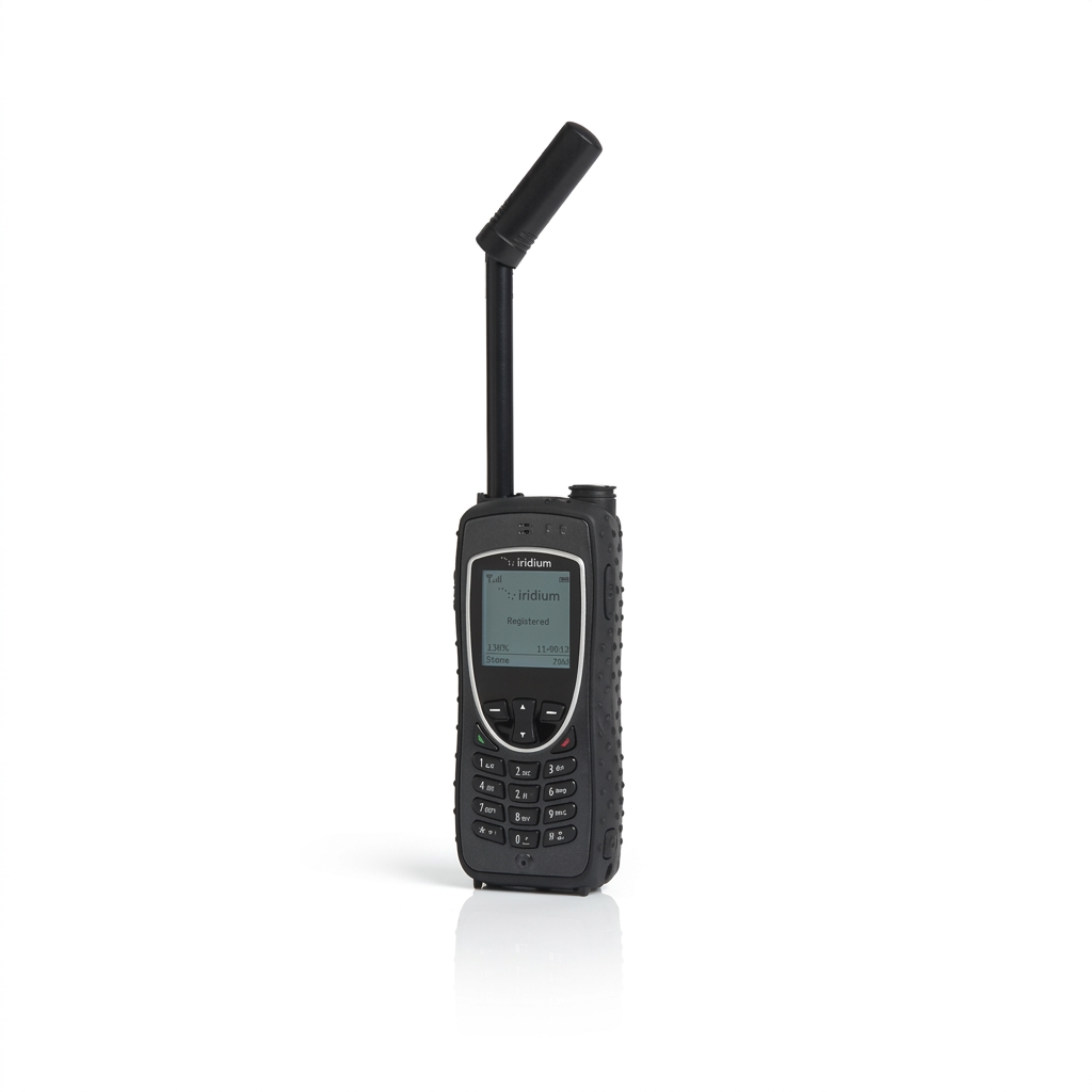 Rewane Link S1 rugged satellite phone with long angled antenna